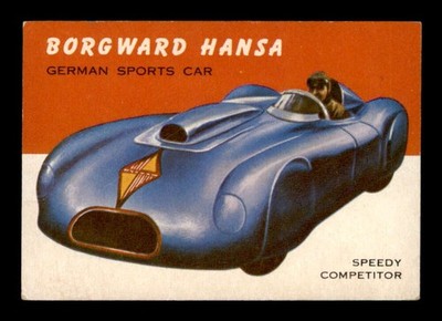 1954 Topps World on Wheels #34 Borgward Hansa    VGEX X3685742
