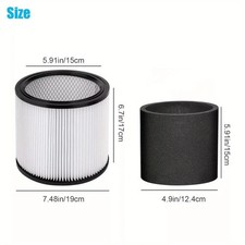 Wet/Dry Cartridge Filter Vacuum Cleaner Accessories 90304 90585 Kit For Shop-Va