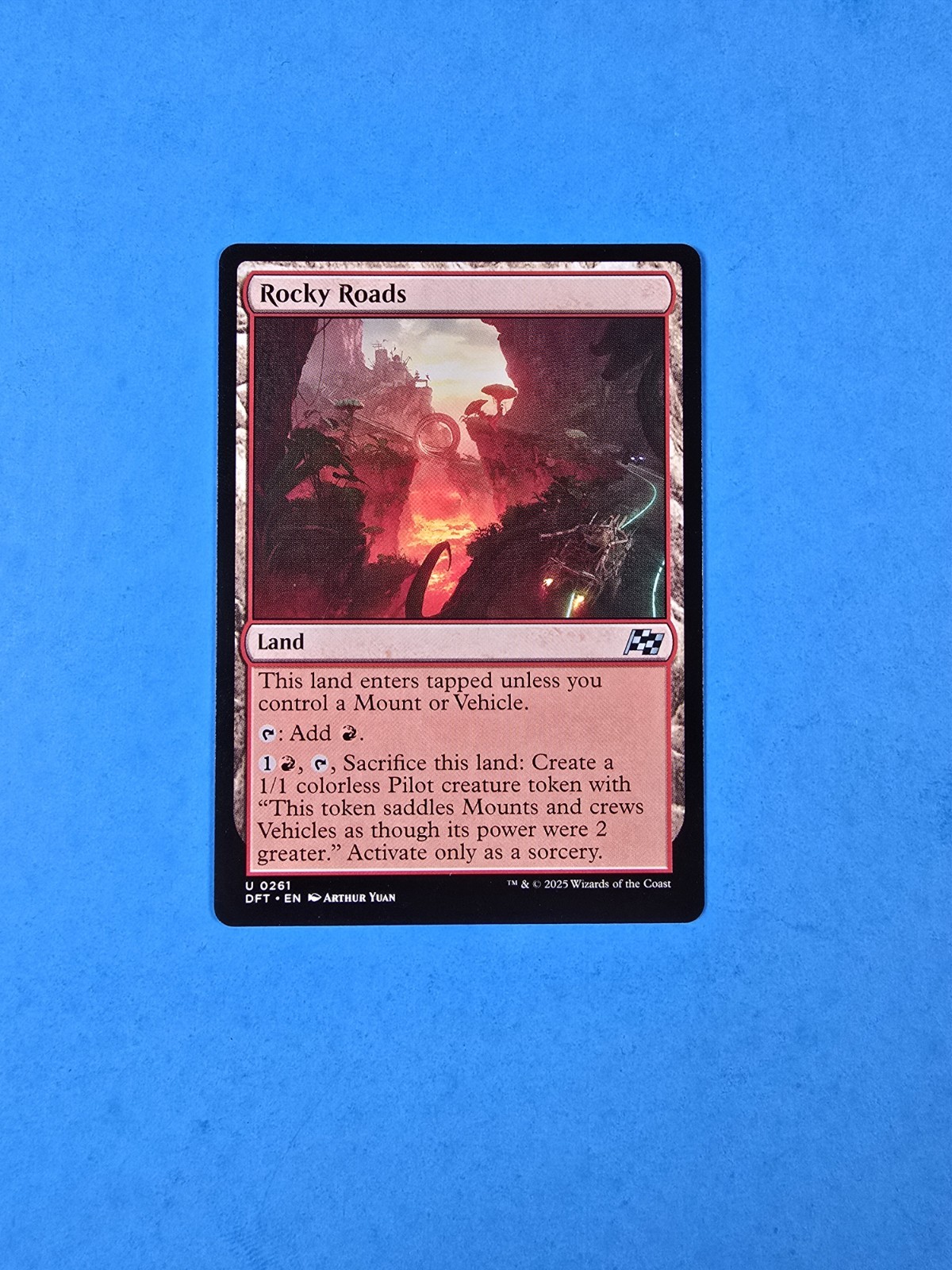 1x Rocky Roads Aetherdrift 2025 DFT Mtg Magic Gathering Card Land Mana 261