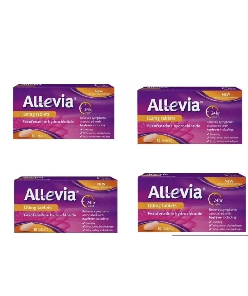 4 x 30 Allevia - 120mg Tablets | 120 Tablets. Brand New Expiry 01-2027