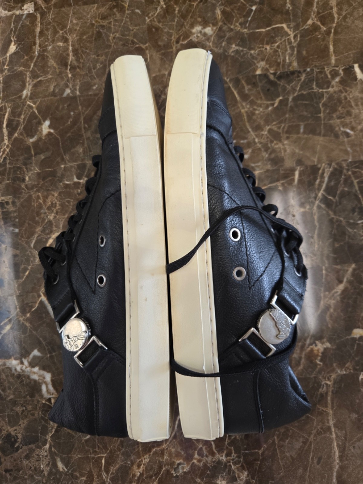 Men sneaker shoes Size 12 versace black thumbnail 2