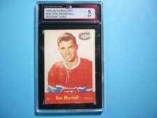 1955/56 PARKHURST HOCKEY CARD #35 DON MARSHALL ROOKIE RC KSA 5 EX SHARP!! PARKIE. rookie card picture
