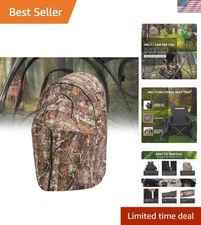Hunting Blind,Hunting Chair Ground Blind,See Through Deer Blinds,Portable Cam...