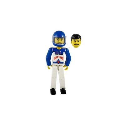 LEGO  Minifig tech037a - Technic Figure White Legs