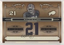 2006 Playoff National Treasures Jersey Number Materials 9/21 Willis McGahee 1x9