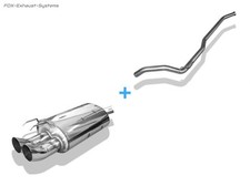  Komplettanlage ab Kat Renault Twingo 1 Typ C06 Bj.93-07 2x70mm DTM