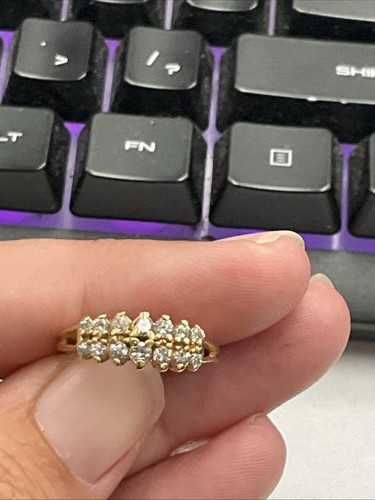 Size 6.5 14k Yellow Gold 2.9g Diamond Ring 225348 - Picture 9 of 9