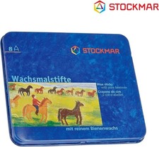 Stockmar 31000 Stockmar Wachsmalstifte 8 Stifte, wasserfest, papergewickelt bunt