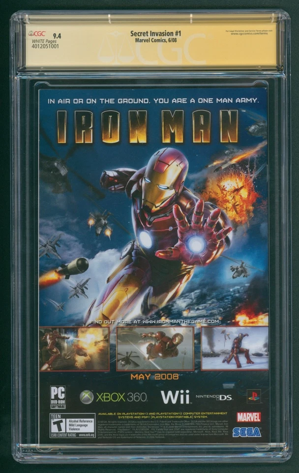 Secret Invasion arc  issues 1-8 CGC 8.5-9.8  ~Bendis signed #1 Marvel Comics - Image 2 of 4