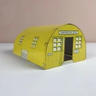 Marx Big Inch Pipeline Quonset Hut Construction Office TIn Litho Building 1959