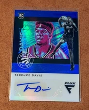 2019-20 Panini Chronicles Flux- Terence Davis (RC) Blue Prizm Auto 08/25 #FR-TED