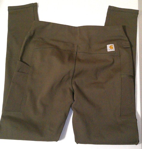 NWT New M 8 10 Brown Carhartt Leggings Pants Womens High Waist