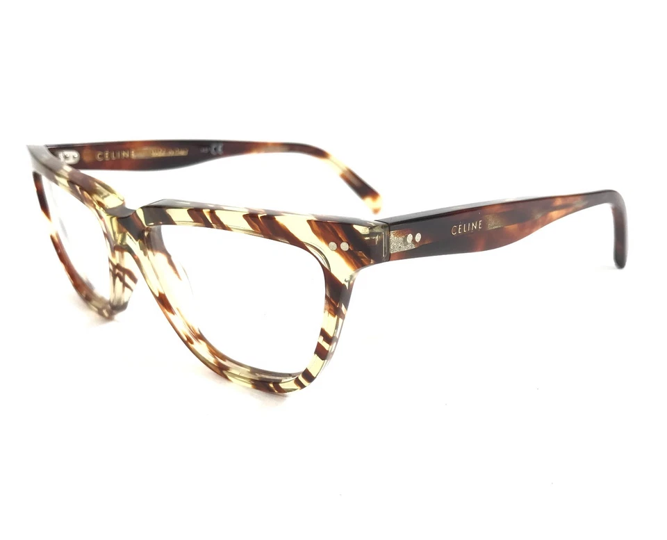 Marco de gafas Celine CL50009I 056 rubio cuerno de habana ojo de gato 53-15-145 Foto 4 de 4