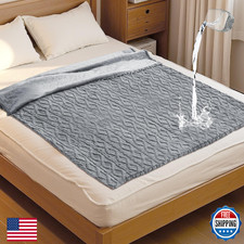Tisancy King Size Waterproof Blanket for Bed Couch, 80'' x 60'' Double Side Leak