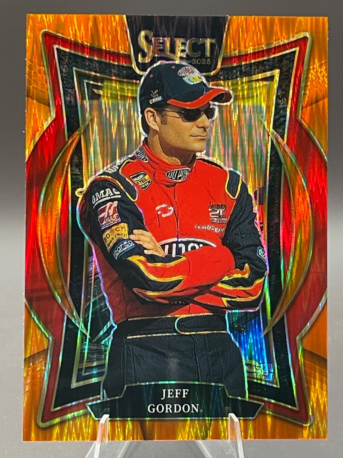 JEFF GORDON #1 GrandStand Orange Flash Prizm 2025 Select Nascar Racing
