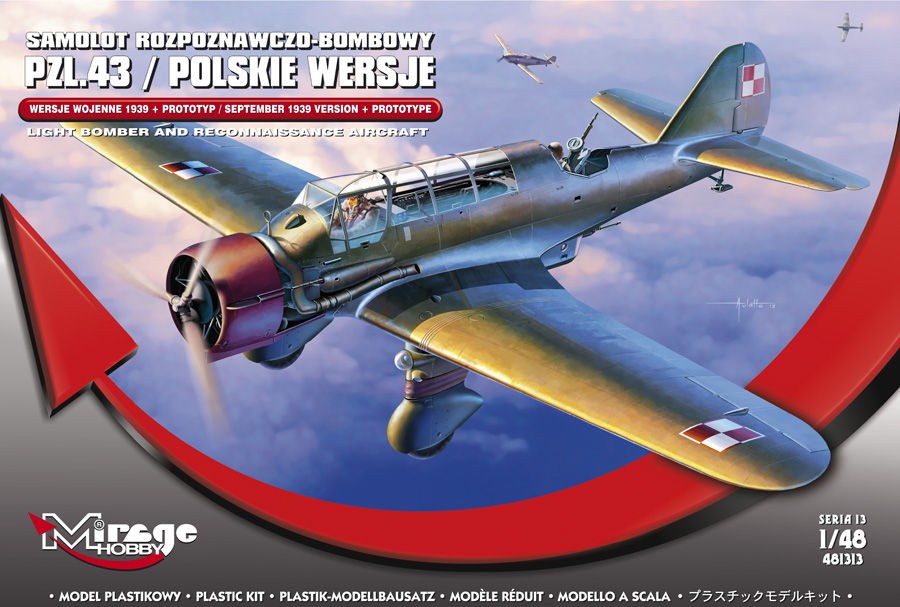 Mirage Hobby 481313 - 1:48 PZL.43 'September 1939 VER.+Prototype'