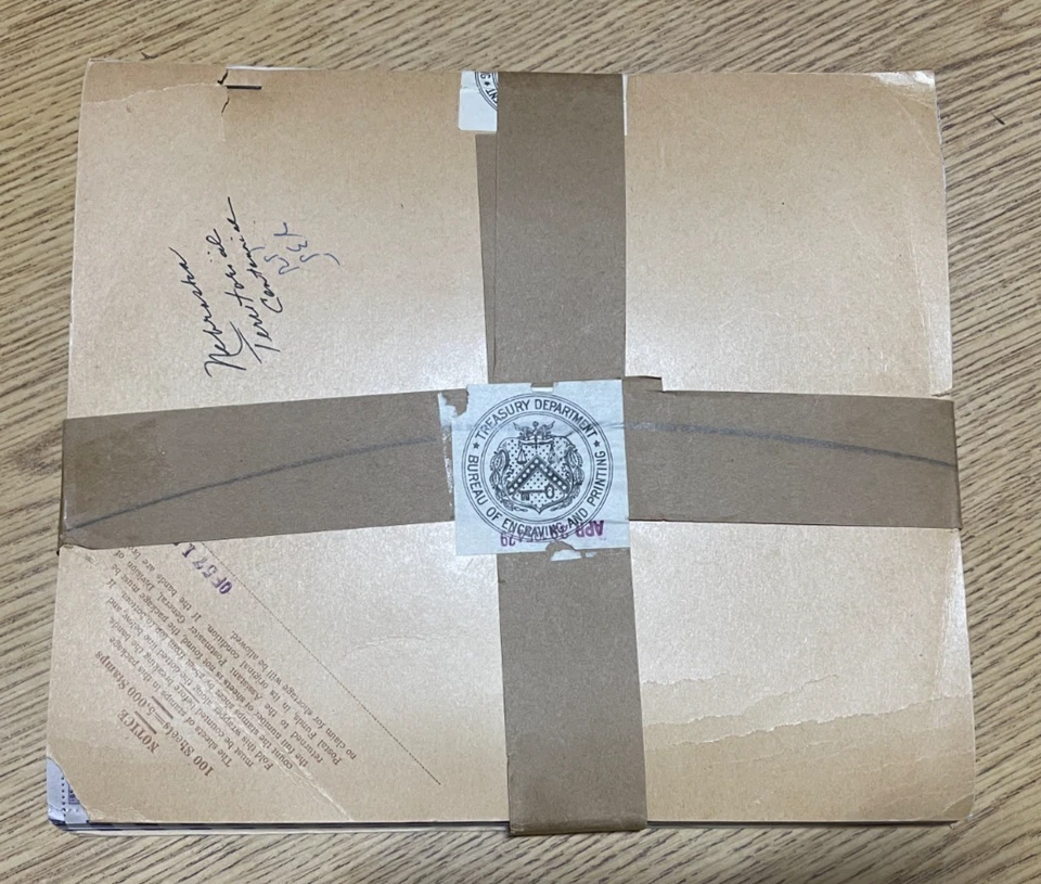 US 3¢ Nebraska Territory Postage Stamp #1060 Sealed Full Pad of 100 Sheets - Image 2 of 4