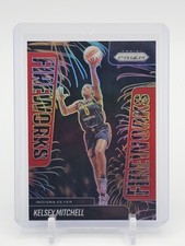 KELSEY MITCHELL 2025-26 PANINI PRIZM WNBA FIREWORKS RED #6 FEVER /99 Q5908