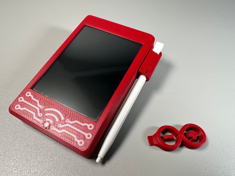 ESP32-2432S028 CYD Snap-Fit Case w/ Stylus Holder