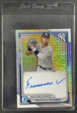 FRANCISCO VILORIO 2024 BOWMAN CHROME PROSPECT AUTO MEGA BOX MOJO REFRACTOR