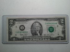 2003 us 2 $ dollar bill I 05361609B circulated condition