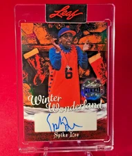 SPIKE LEE  2025 LEAF METAL HAPPY HOLIDAYS WINTER WONDERLAND ⭐DIRECTOR⭐ AUTO /1