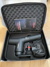 Tzumi FitRx Portable Muscle Massage Gun with Carrying Case and 4 Heads