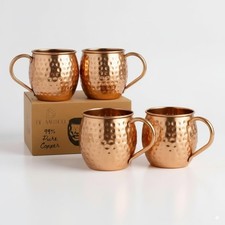 Moscow Mule Mugs Set of 2 Copper, 16oz Large ...