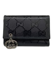 GUCCI Key Case 6 Key Holder Black 212111 Authentic From Japan