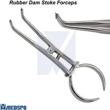 Rubber Dam Stokes Clamp Forceps 17cm Dental Endodontic Restorative Instruments