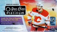2023-24 NHL O-Pee-Chee Platinum Hockey Factory Sealed Hobby Box 1 Auto