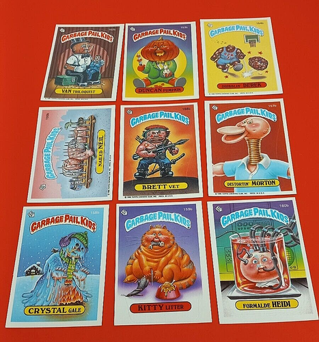 1986 TOPPS GARBAGE PAIL KINDER SERIE 4 KOMPLETTES KARTENSET A & B MIT CHECKLISTE - Bild 10 von 12
