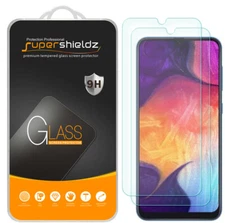 [2-Pack] Supershieldz Tempered Glass Screen Protector for Samsung Galaxy A50