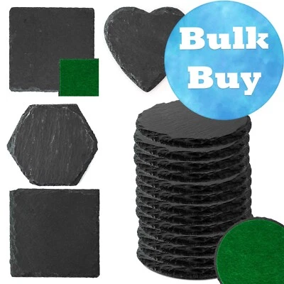 Bulk Buy - Wholesale Slate Coasters, Natural Coasters - Home Decor - UK stock - Image 1 of 4