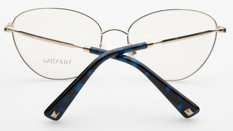 NEW VALENTINO VA 1010 3034 LIGHT GOLD /BLUE EYEGLASSES GLASSES 53-17-140mm Italy — 第 4/4 张图片