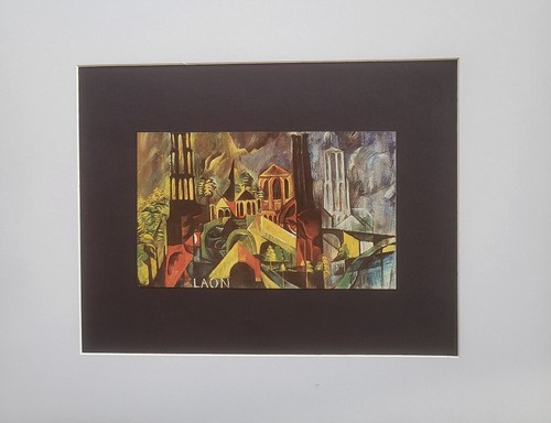 Max Ernst "Laon" Mounted Offset Color Lithograph 1977 - Picture 3 of 3