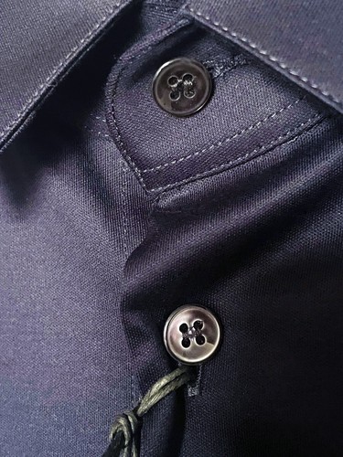 ¡NUEVO CON ETIQUETAS! $675 Camisa de Vestir GIORGIO ARMANI Color AZUL NOCHE Talla 39 HECHA EN ITALIA - Imagen 2 de 9