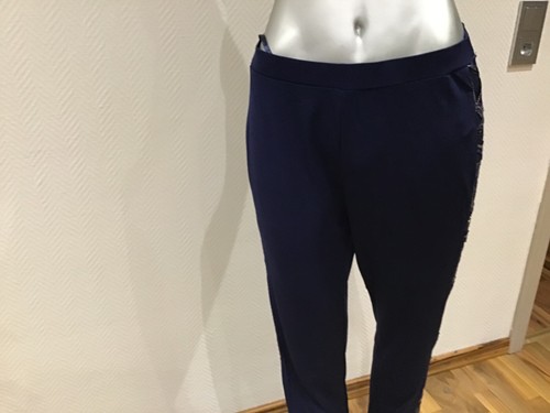 Alfredo Pauly Hose Galonstreifen aus Pailetten Farbe dunkelblau ungetragen 38 - Bild 4 von 4