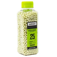 Valken Accelerate 0.25g Tracer Glow-In-The-Dark 2500 Round Pro Match Airsoft BBs