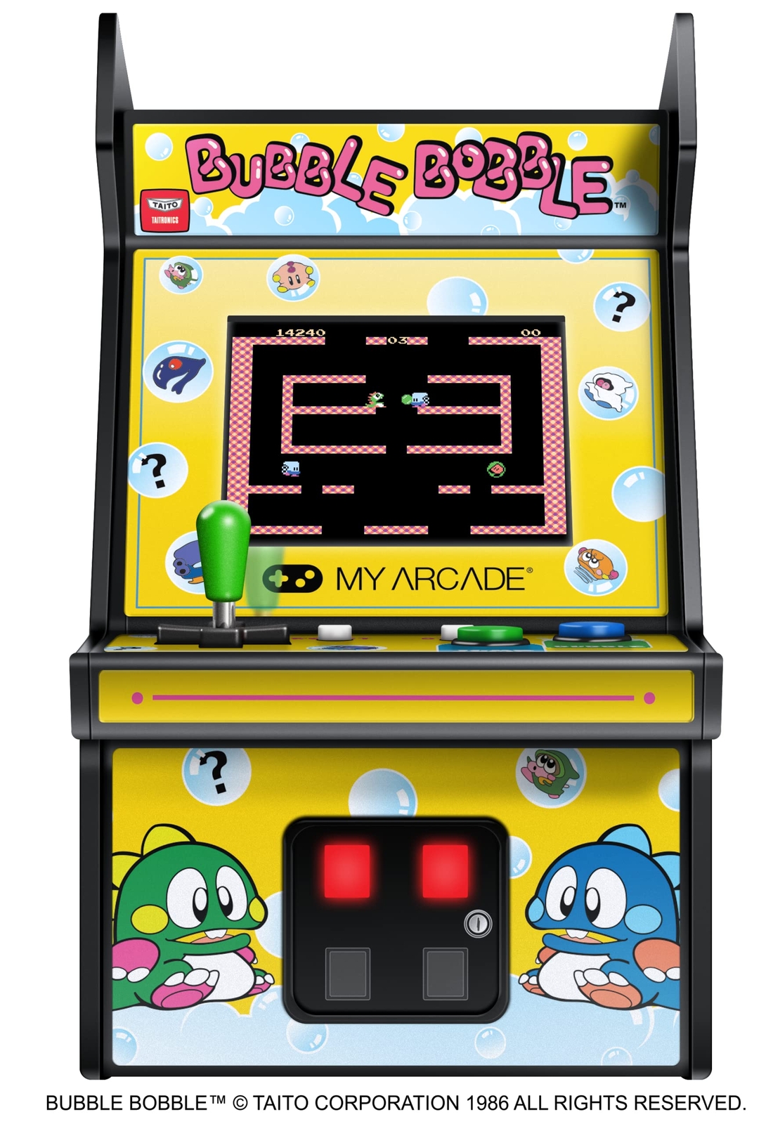 MY ARCADE DGUNL-3241 Bubble Bobble Mini Video Game Terminal, Blue,Yellow