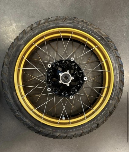 BMW set cerchi a raggi incrociati set ruote oro cerchi anteriori + posteriori R1200GS R 1250 GS - Foto 5 di 7