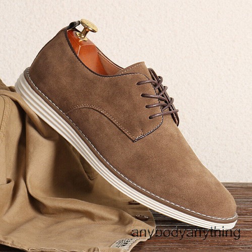 Men's Casual Shoes with Lace Up British Retro Leather Shoes Low Top Board Shoes - 第 1/27 張圖片