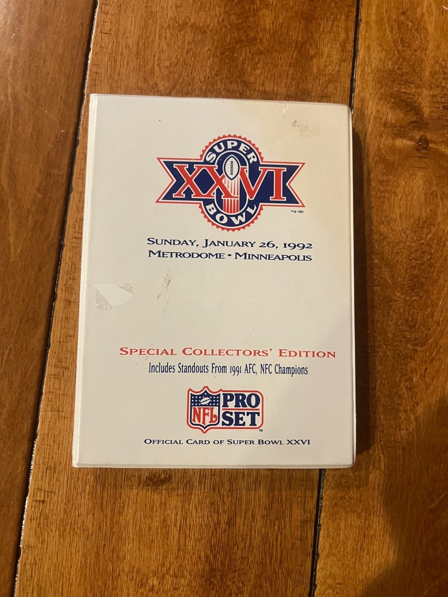 スーパーボウル50 記念コレクション 限定版 NFL PRO SET Superbowl XXVI Special Collectors' Edition Cards 1992