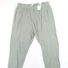 MONROW MB0012 GUNMETAL GREEN GRAY MEDIUM 32-34 JOGGER LOUNGE SWEATPANTS PANTS
