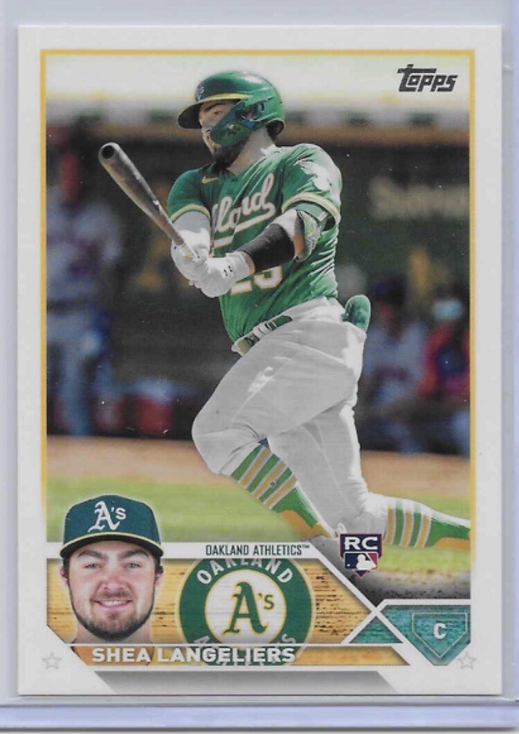 Shea Langeliers 2023 Topps RC #127 Oakland Athletics Rookie