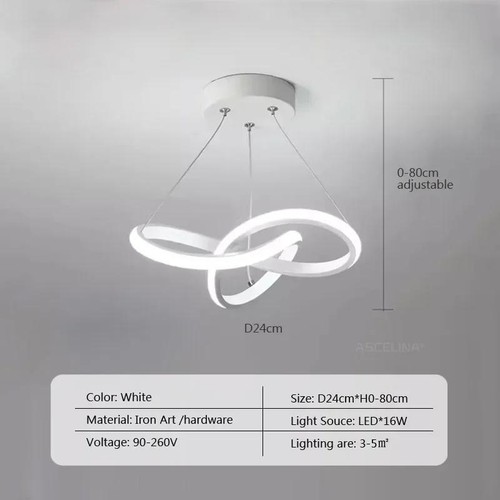 Lámpara Tira LED Pasillo Interior Colgante Metal Multicolor Moderno Ac 110-220 V - Imagen 25 de 30