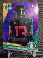 Jurrion Dickey Purple Sapphire /10 2023 Bowman Chrome U University