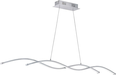 EGLO 96104 LED Hängeleuchte ''LASANA 2'' Esstischleuchte silber EEK:D (Spek A-G)