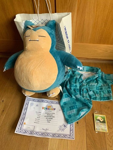 snorlax build a bear ebay