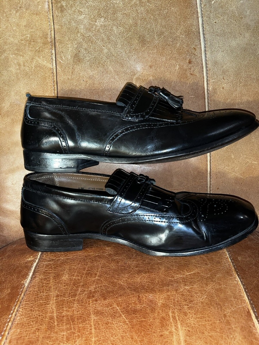 Florsheim Brinson Kiltie Tassel Loafers Sz 9.5 D Wingtip Black Leather Shoes Florsheim loafers brinson shoes - Gem main image 3